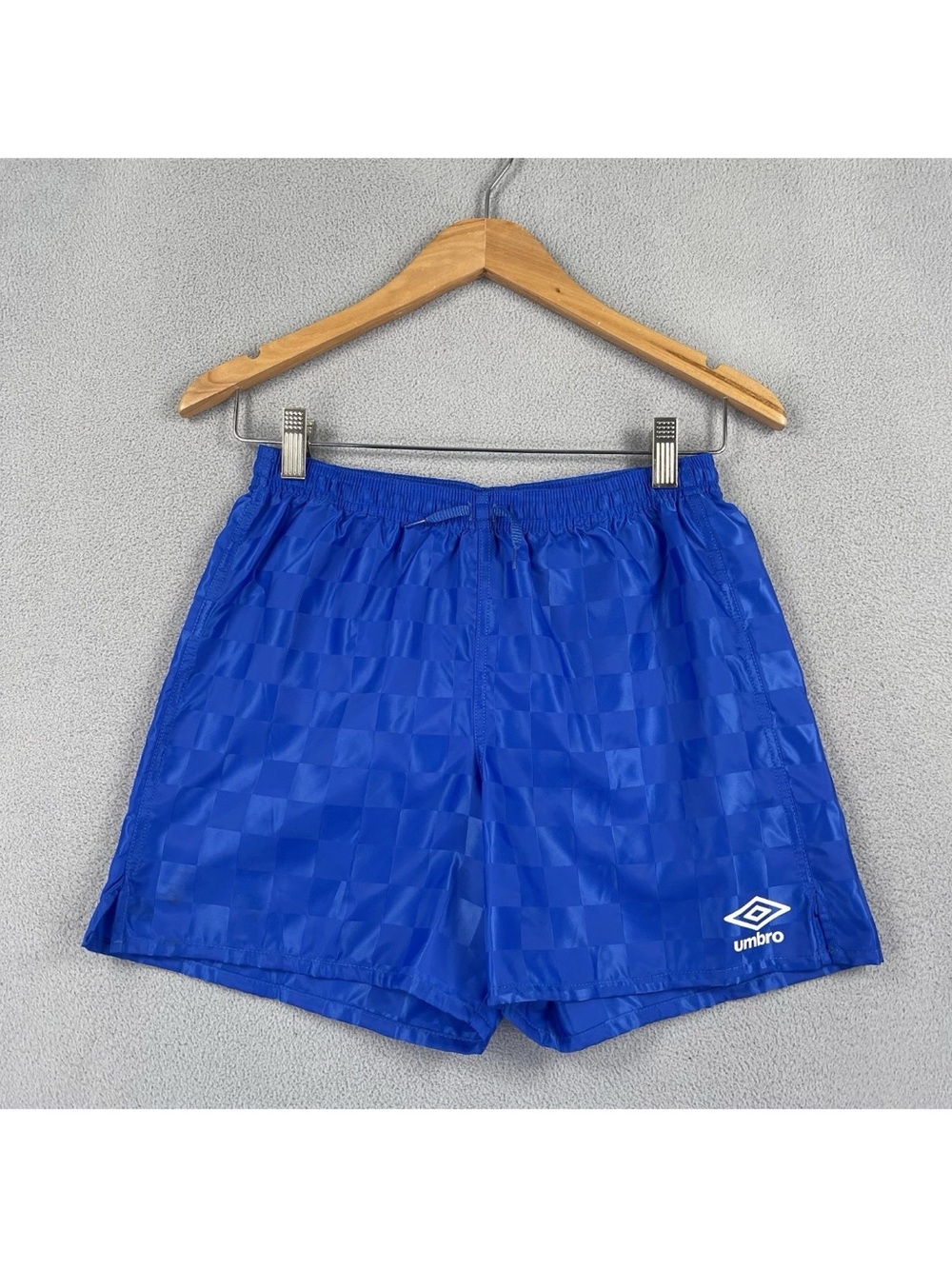 Umbro Royal Blue Checkerboard Soccer Shorts